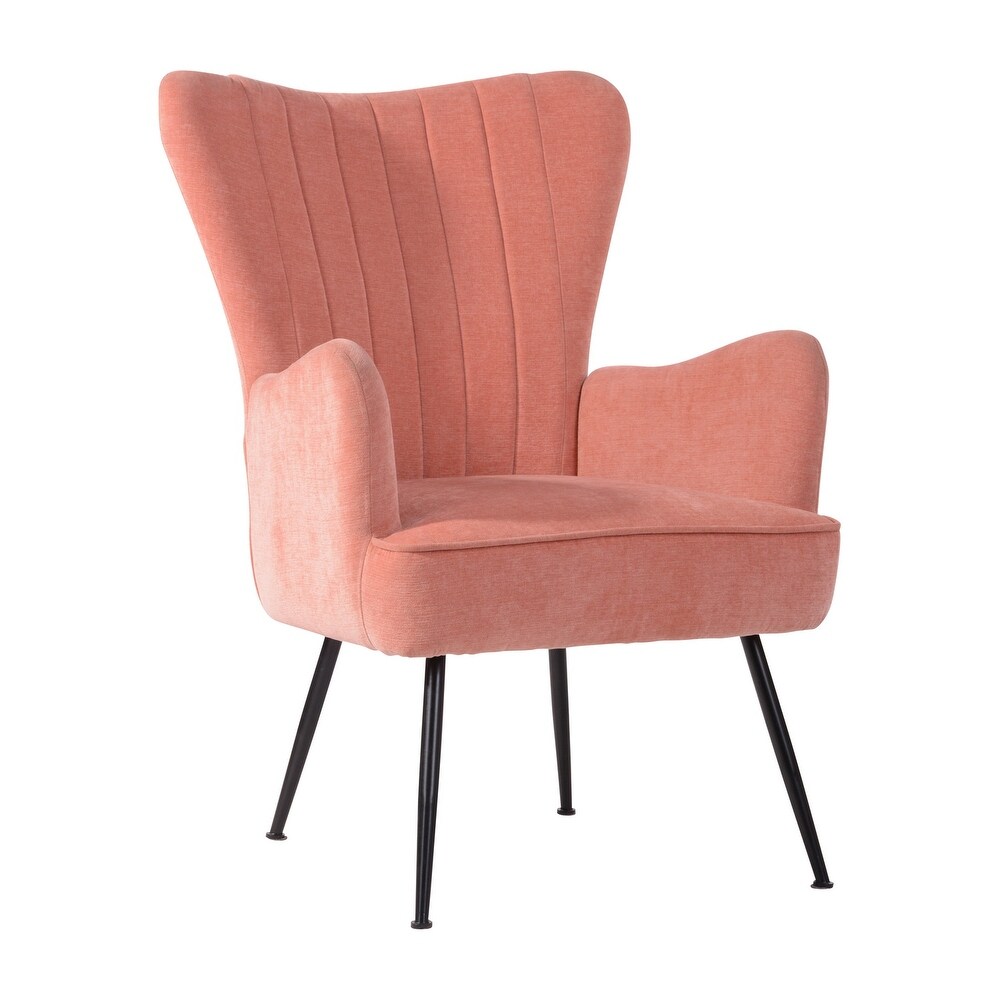 Homy Casa Mid century Upholstered Wingback Chair