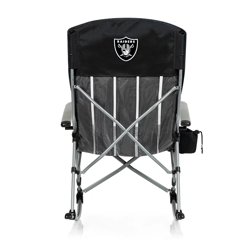 NFL Las Vegas Raiders Outdoor Rocking Camping Chair