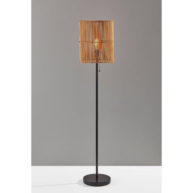 Cabana Collection Floor Lamp Black Adesso