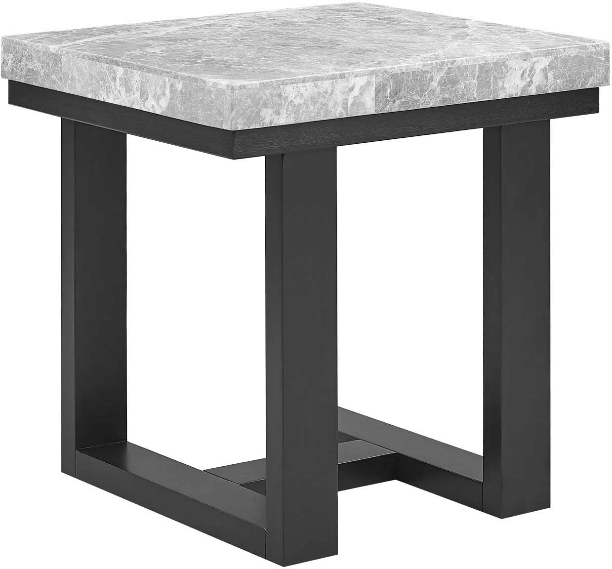 Luca Gray Marble End Table