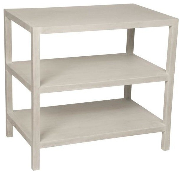 Kyler 2 Shelf Side Table  White Wash   Transitional   Side Tables And End Tables   by Rustic Home Furniture Deco  Houzz