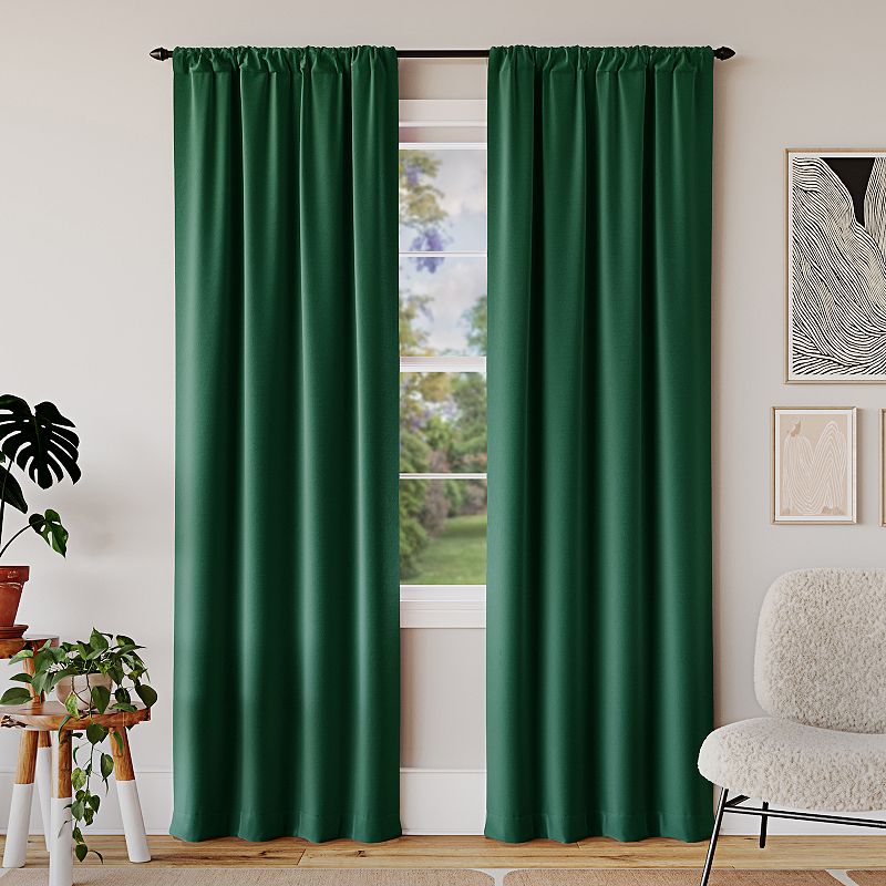 Sun Zero Rianna Theater Grade Extreme 100% Blackout Rod Pocket Single Curtain Panel