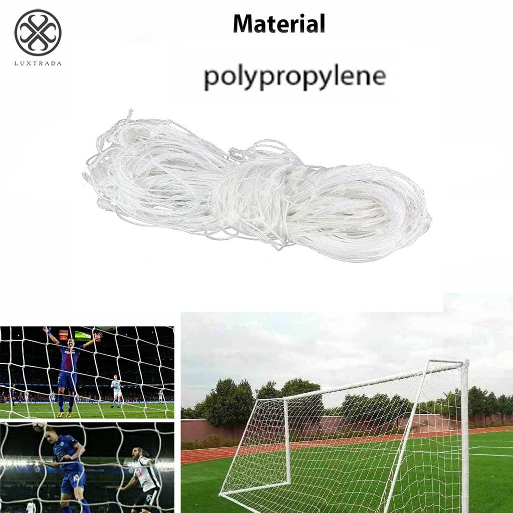 Luxtrada 7.8*6ft PE Football Soccer Goal Post Net Outdoor Sports Match Training for Adult with Carry Case