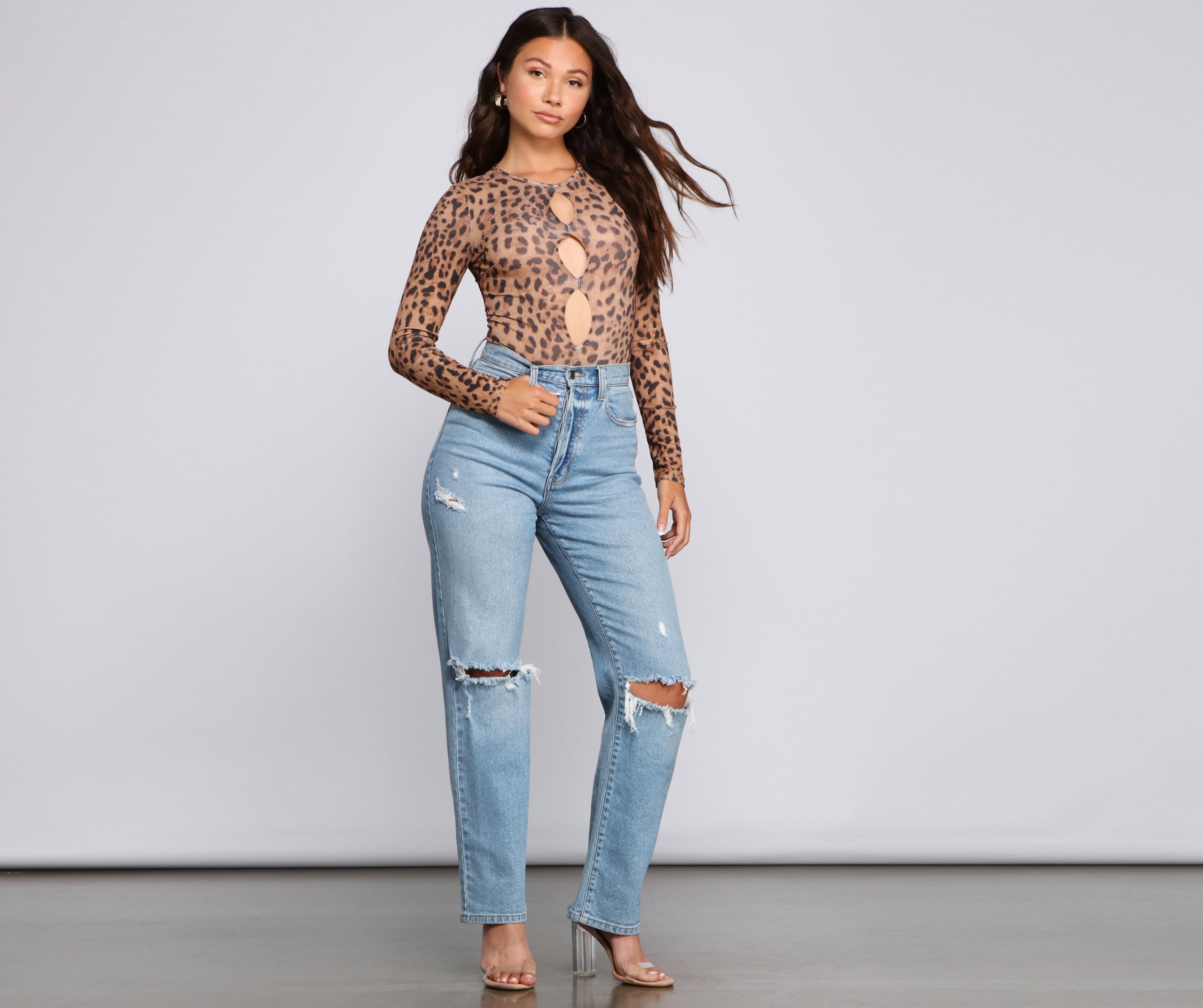 Bold Style Moment Leopard Print Bodysuit