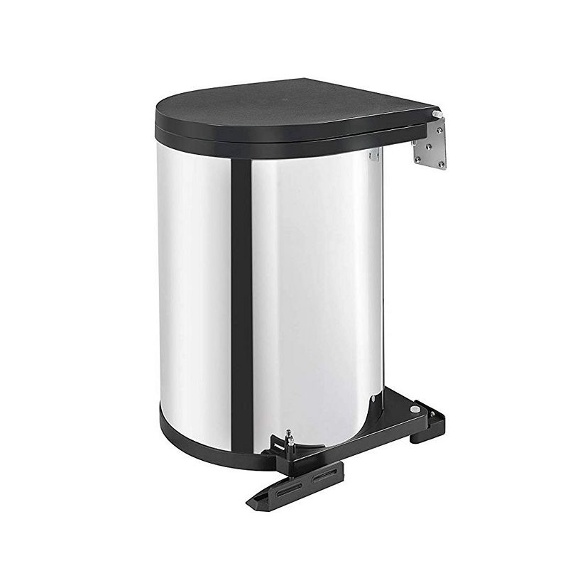 Rev-A-Shelf 8-010314-15 15-Liter Pivot Out Waste Container， Stainless Steel