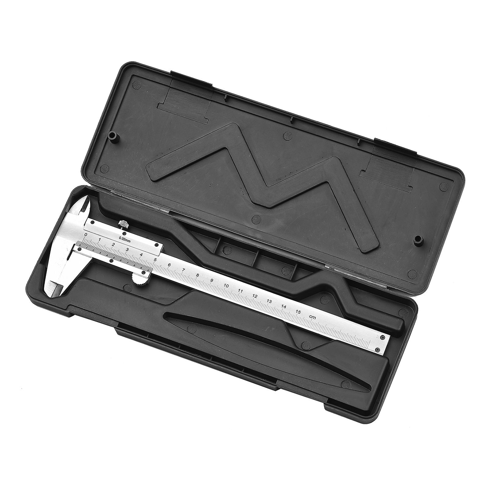 Professional Stainless Steel Vernier Caliper 0-150mm Sliding Gauge Measurement Tool Inside Outside Depth Step Micrometer Measuring No.208555