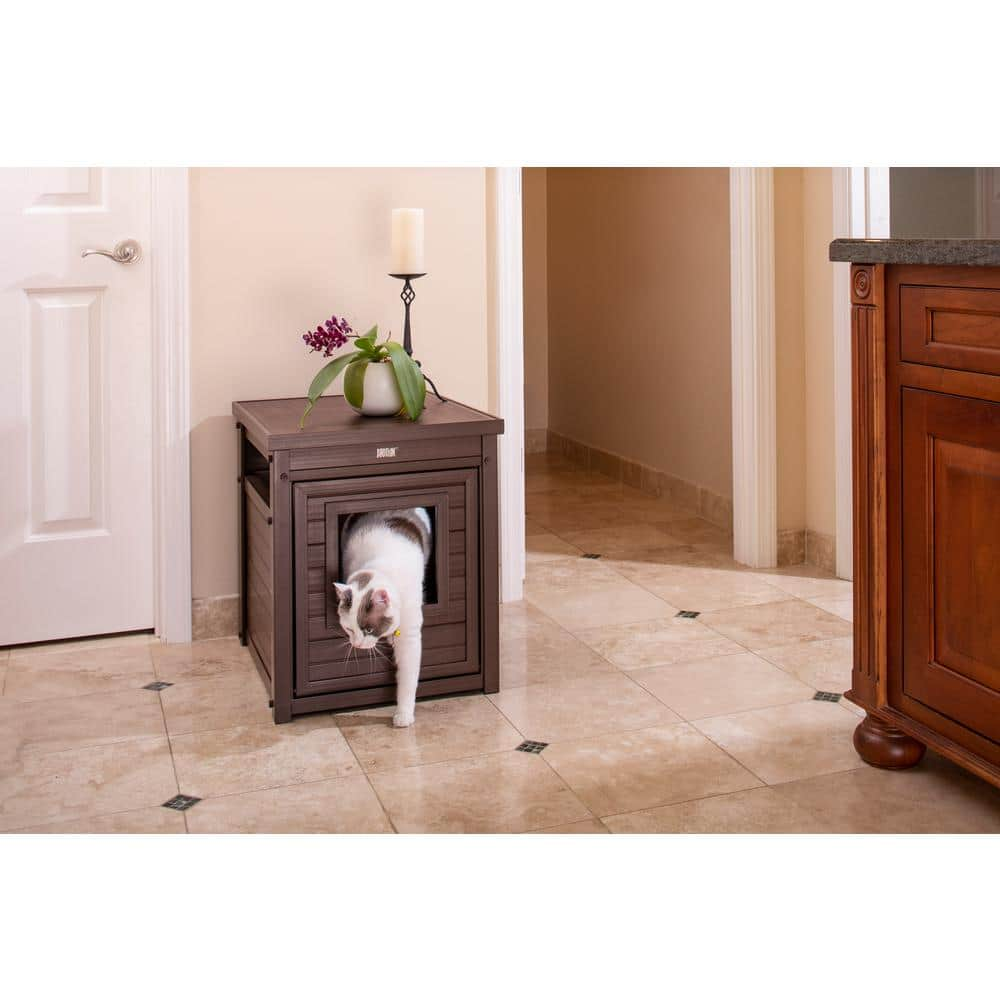 New Age Pet ECOFLEX Litter Box Cover End Table - Russet EHLB801-03