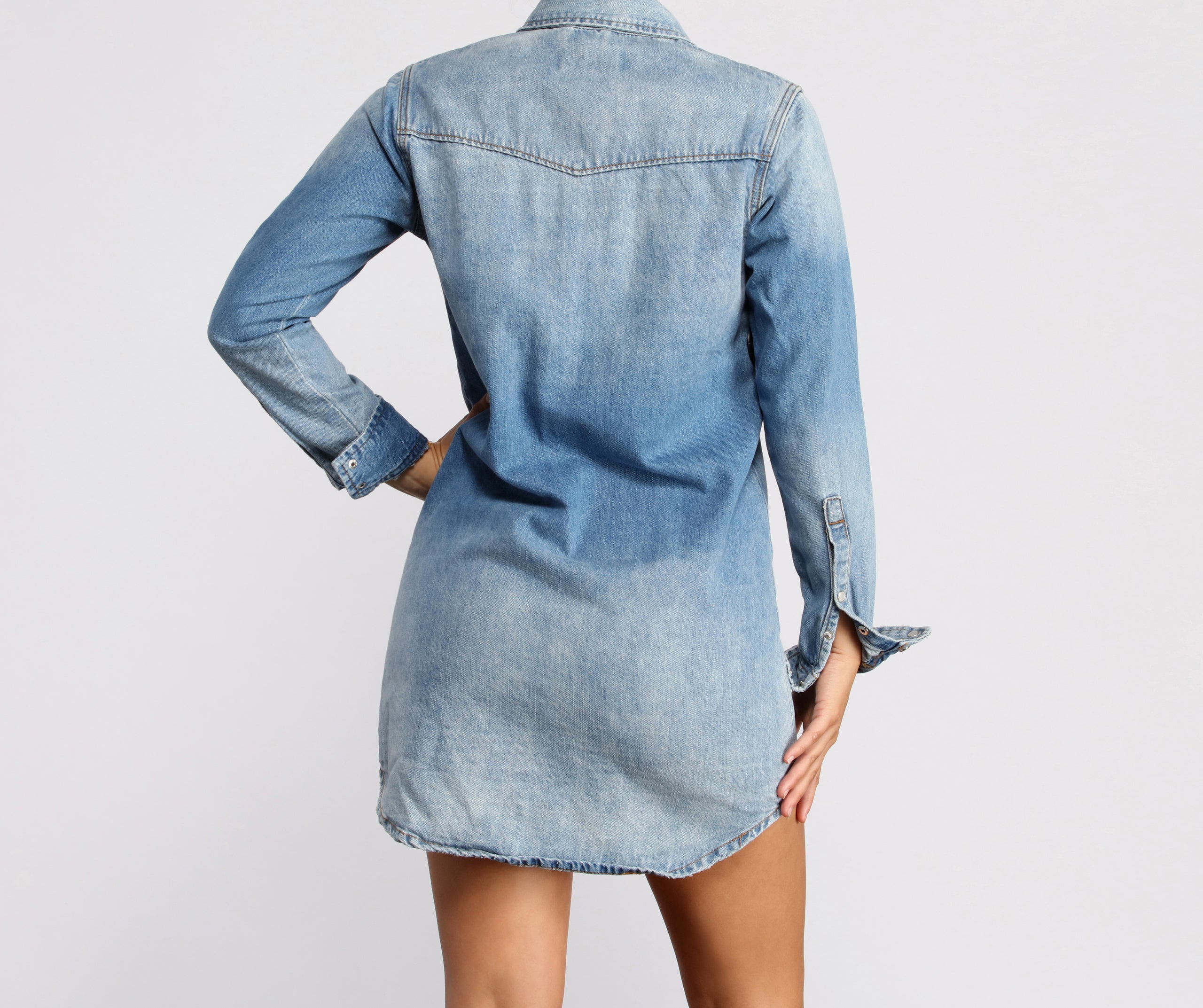 Look at Her Denim Tunic