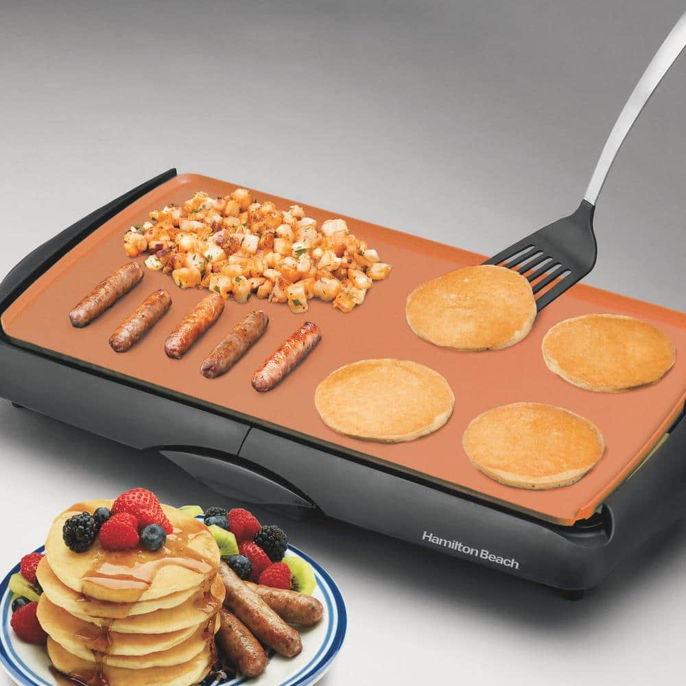 Hamilton Beach 200 sq in. Black Durathon Ceramic Griddle 38518R