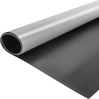 VEVOR Dance Flooring Roll 6.6 x 8 ft. Practice Dance Floor 0.06 in. Thickness 52.8 sq ft Portable Dance FloorGreyBlack PVCDBHS2MX2.4M001V0