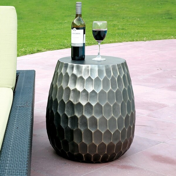 Spi Home Honeycomb Pattern Aluminum Garden Stool