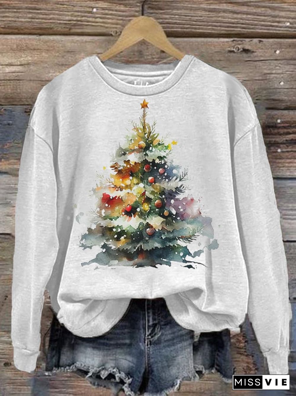 Women's Christmas Casual Printed Sweatshirt