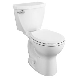 American Standard Cadet 3 Right Height 2-piece 1.28 GPF Single Flush Round Toilet in White Seat Included 3377128ST.020