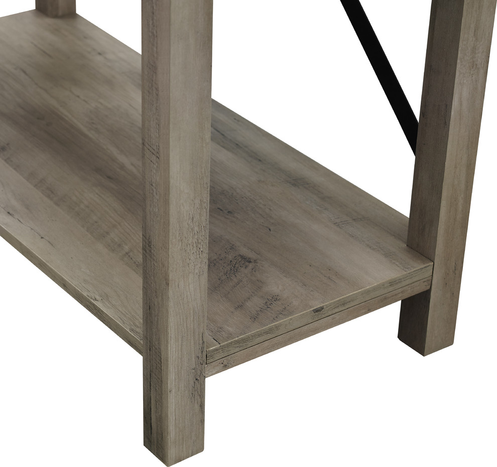 64 quotFarmhouse Metal X Bookcase   Industrial   Bookcases   by Walker Edison  Houzz
