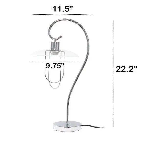 Lalia Home Modern Metal Scroll Table Lamp