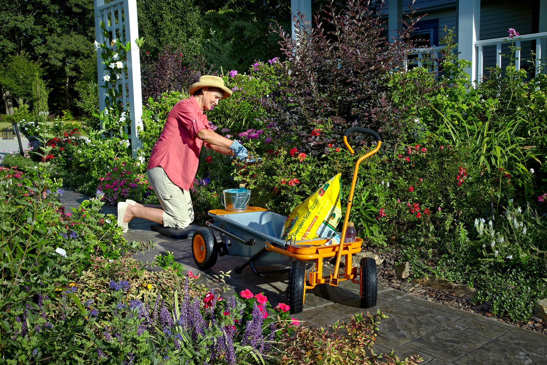 WORX WA0228 1-cu ft Steel Yard Cart