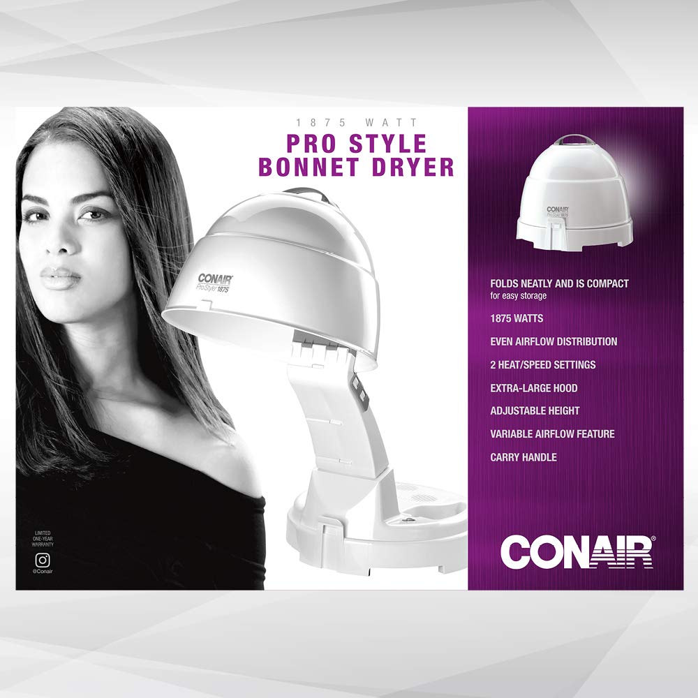 Conair 1875 Watt Pro Style Bonnet Ionic Hair Dryer