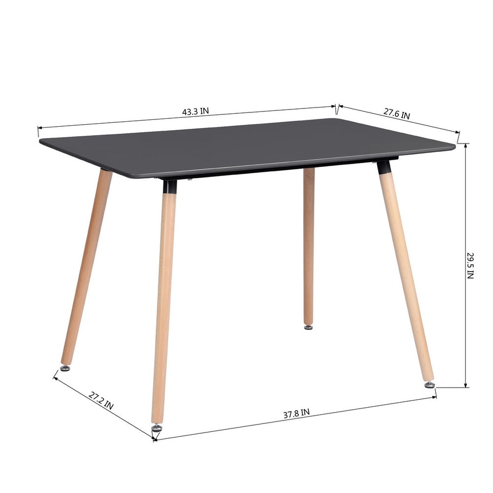 Homylin 43.3” Wooden White Dining Table