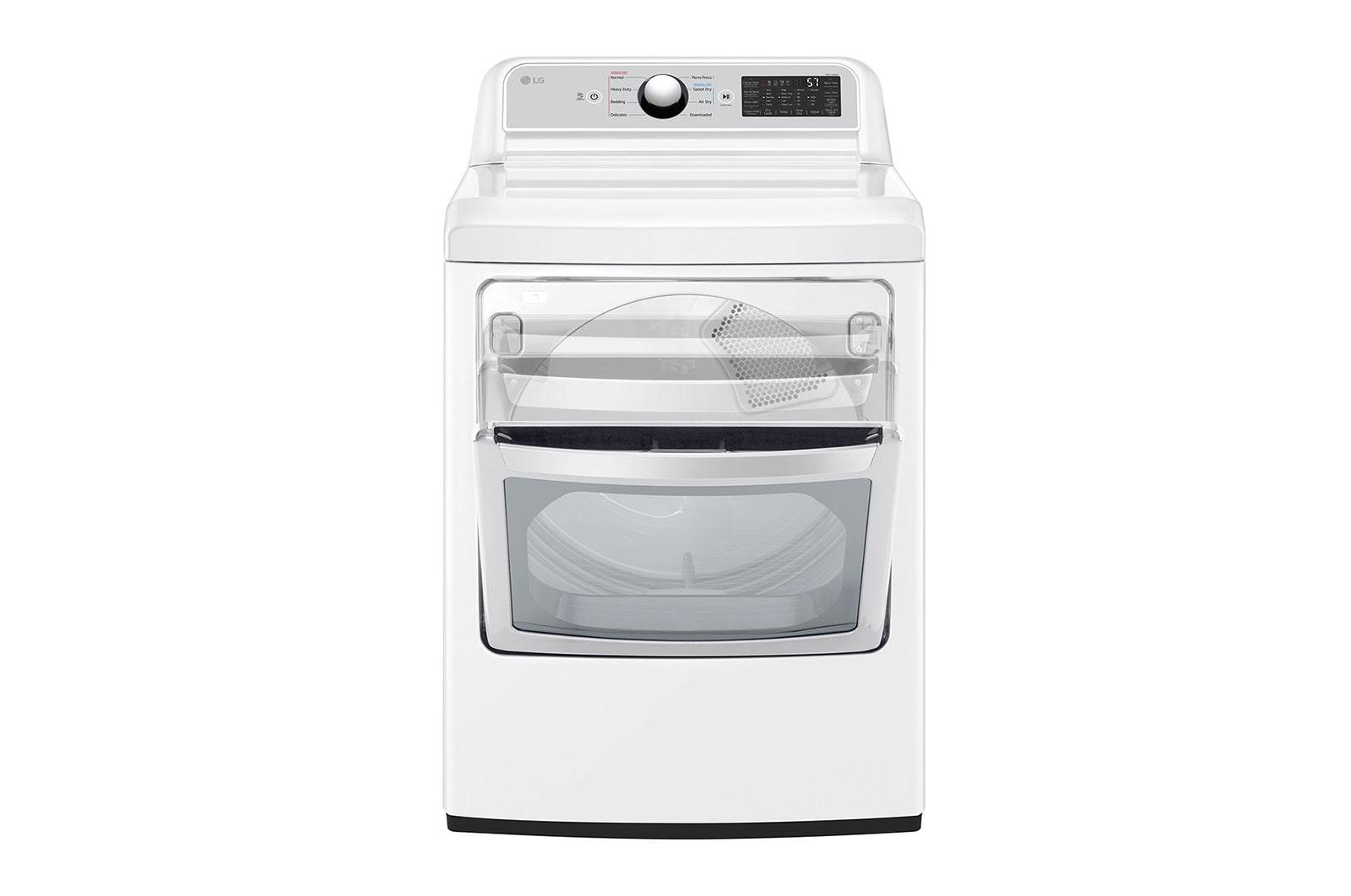 Lg DLE7400WE 7.3 Cu. Ft. Ultra Large Capacity Smart Wi-Fi Enabled Rear Control Electric Dryer With Easyload™ Door