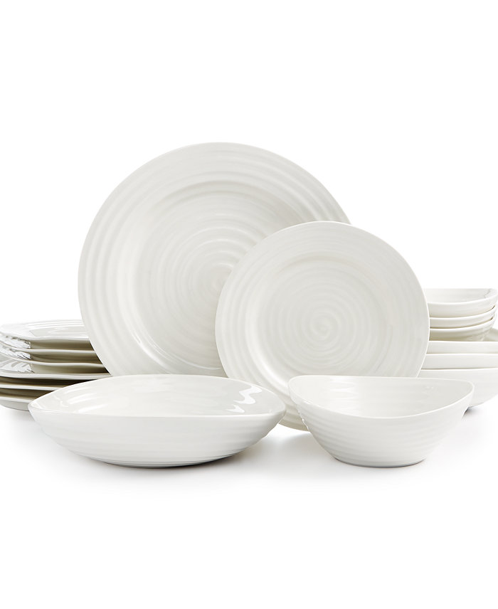 Portmeirion Sophie Conran White 16-Pc. Dinnerware Set Service for 4