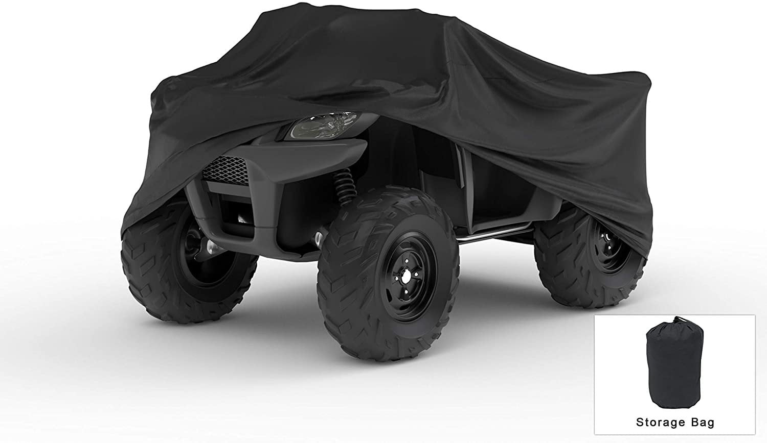 Weatherproof ATV Cover Compatible With 2015 Honda Trx500fe2f Fourtrax Foreman 4x4 - Outdoor and Indoor - Protect From Rain Water， Snow， Sun - Reinforced Securing Straps - Trailerable - Free Storage Bag