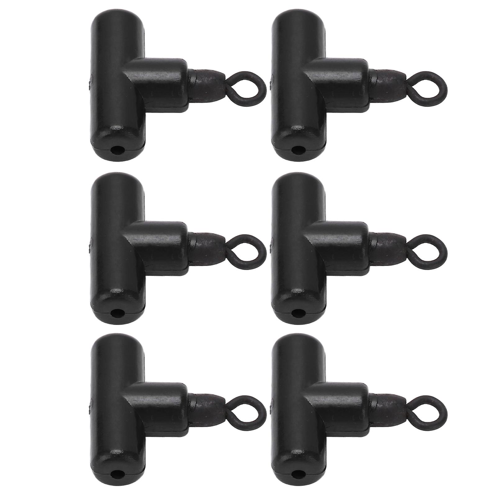 15pcs T Shape Fishing Sleeve Swivel 3 Way Connector Cross Line Rolling Swivel Fishing Accessories