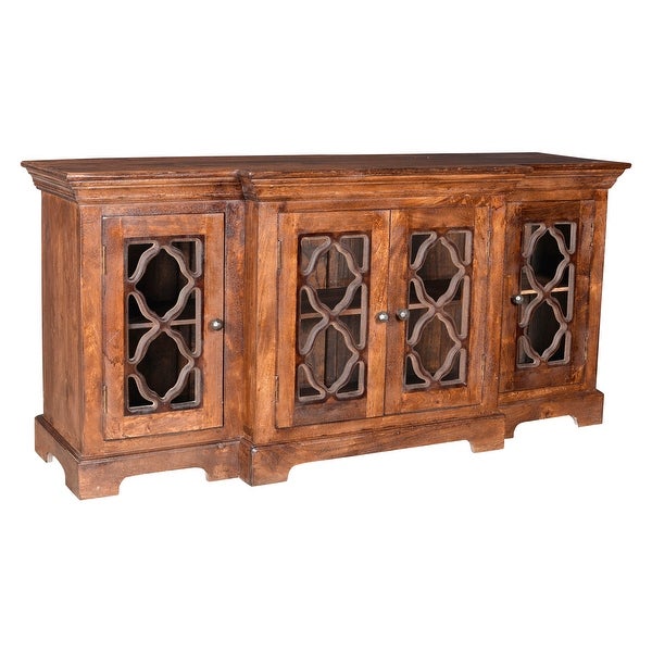 Aubrey 4-door Wood TV Stand