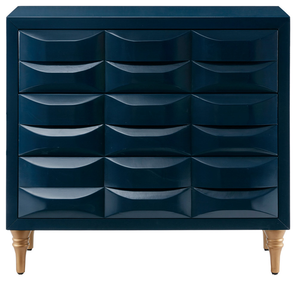 Madison Park Rubrix 3 Drawer Chest   Traditional   Accent Chests And Cabinets   by Olliix  Houzz