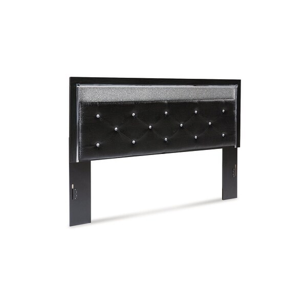 Signature Design by Ashley Kaydell Black/Gray Upholstered Panel Headboard - - 37033725