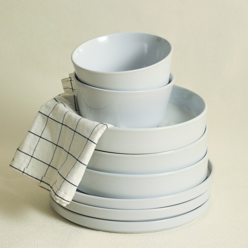 Stone Lain Celina Stoneware Dinnerware Set  Dinner Bowl and Pasta Bowl