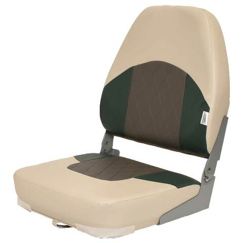 Wise Boat Folding Fishing Seat 3354-878 | Beige Green Gray