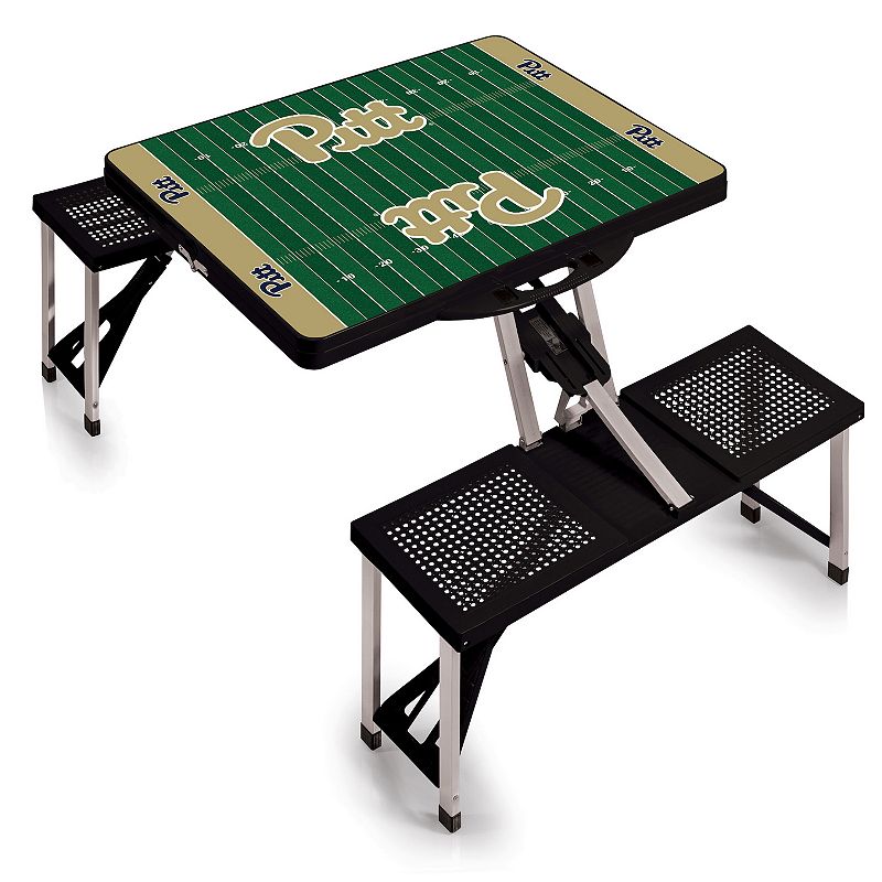 Picnic Time Pittsburgh Panthers Picnic Table Portable Folding Table with Seats