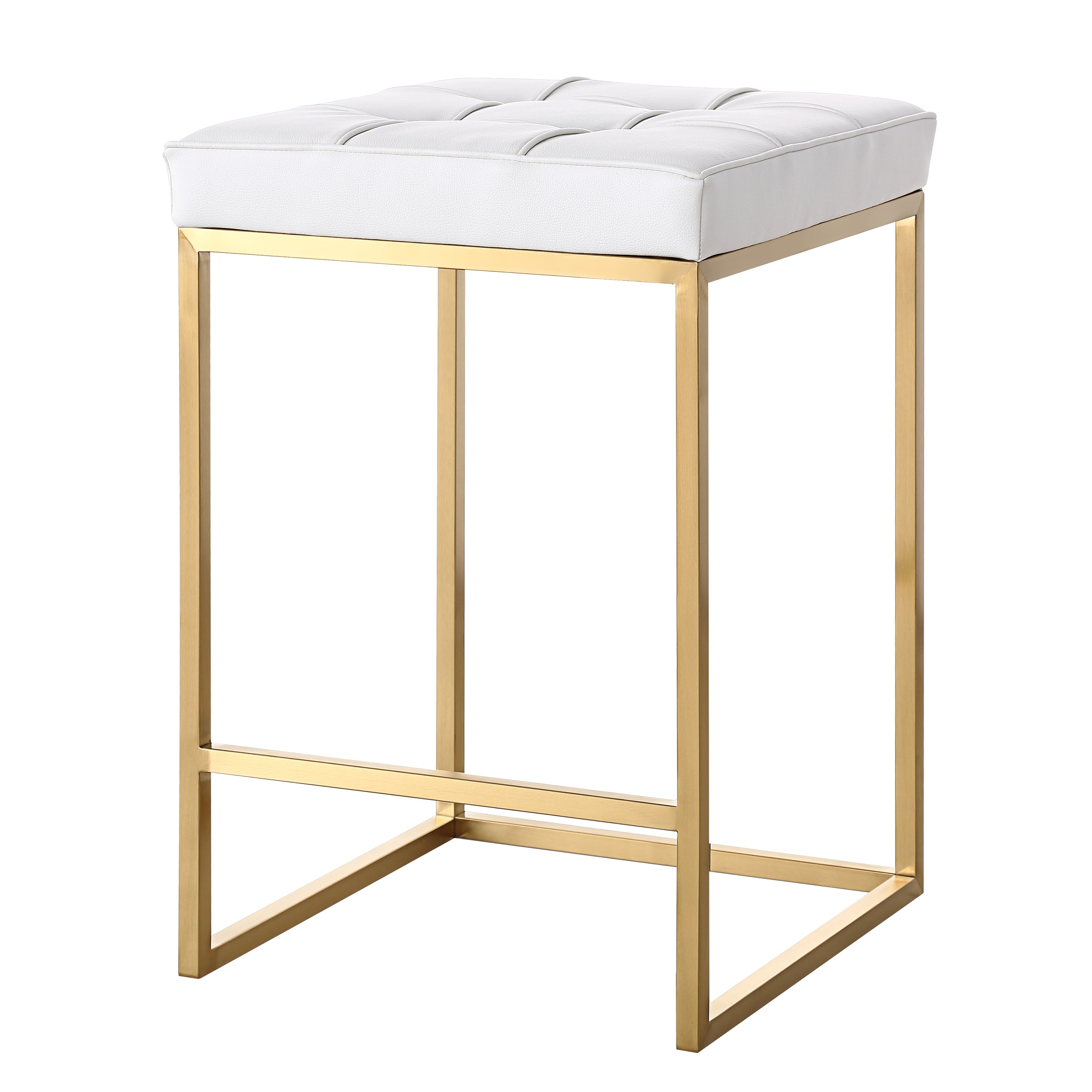 Chi Counter Stool WhiteandGold - N/A