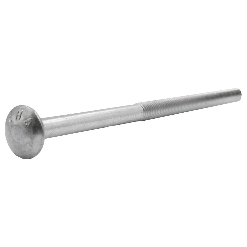 Everbilt 12 in.-13 x 10 in. Zinc Plated Carriage Bolt (10-Pack) 800500