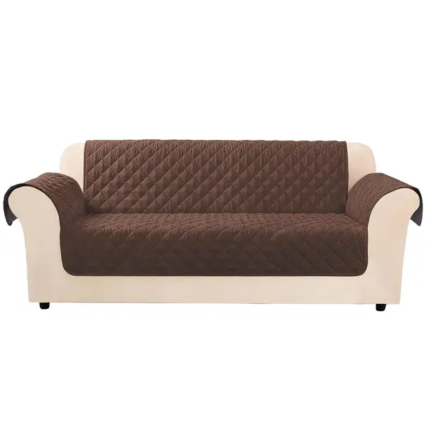 SureFit Chocolate Nonslip Sofa Cover