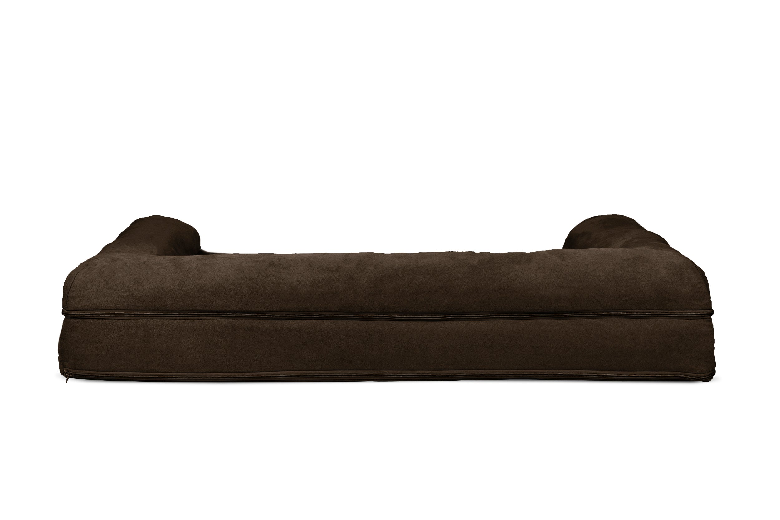 FurHaven | Orthopedic Ultra Plush Sofa Pet Bed for Dogs & Cats, Espresso, Jumbo