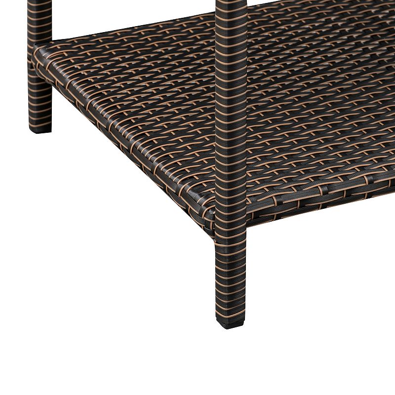 Belkene Home Ashville Wicker Patio 4-piece Set