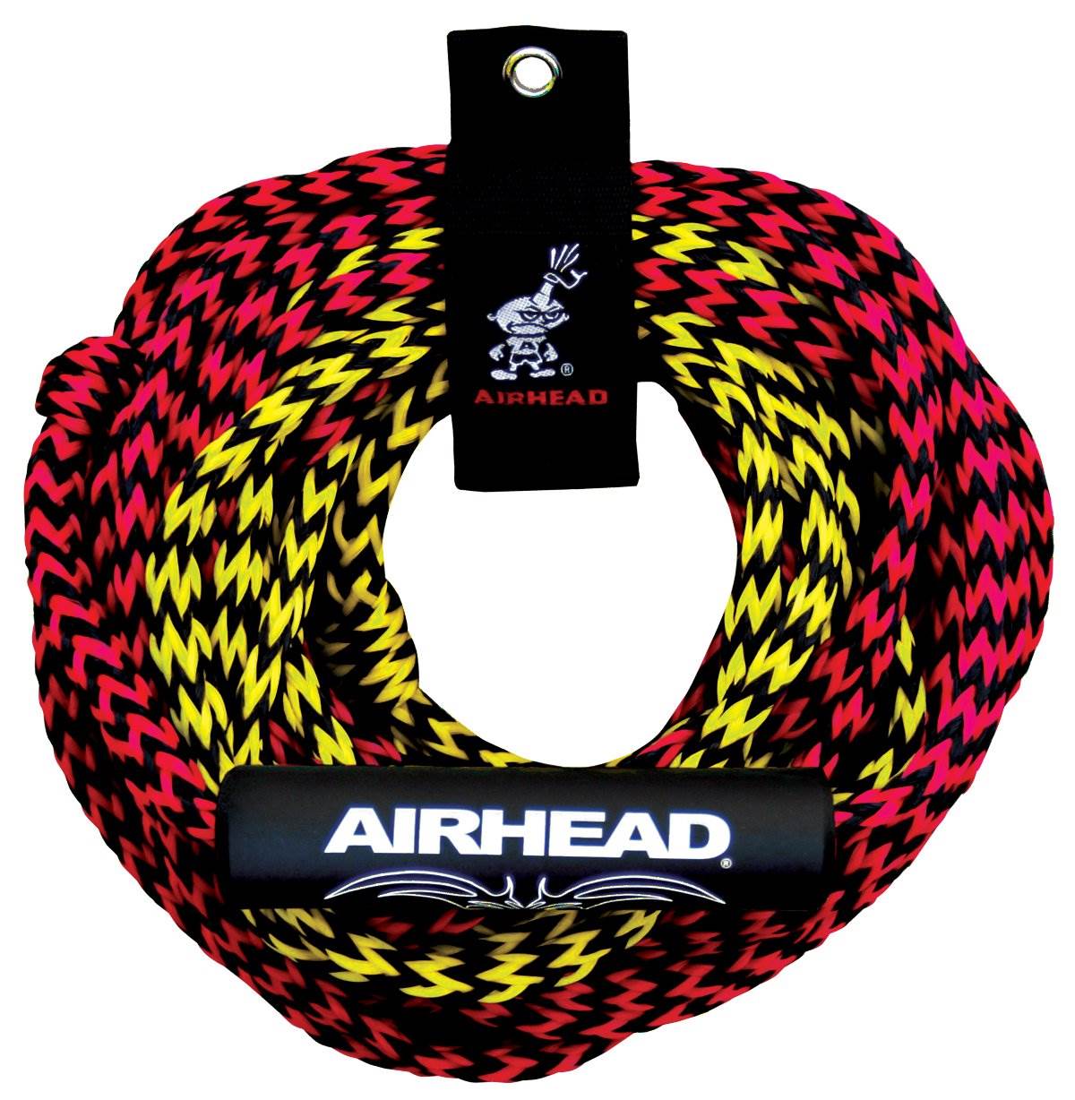 AIRHEAD AHLW-2 Live Wire 2 Inflatable 1-2 Rider Towable Tube + 50'/60' Tow Rope