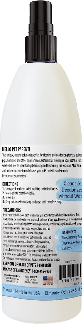 Natural Chemistry Natural Waterless Bath Spray for Ferrets and Small Animals