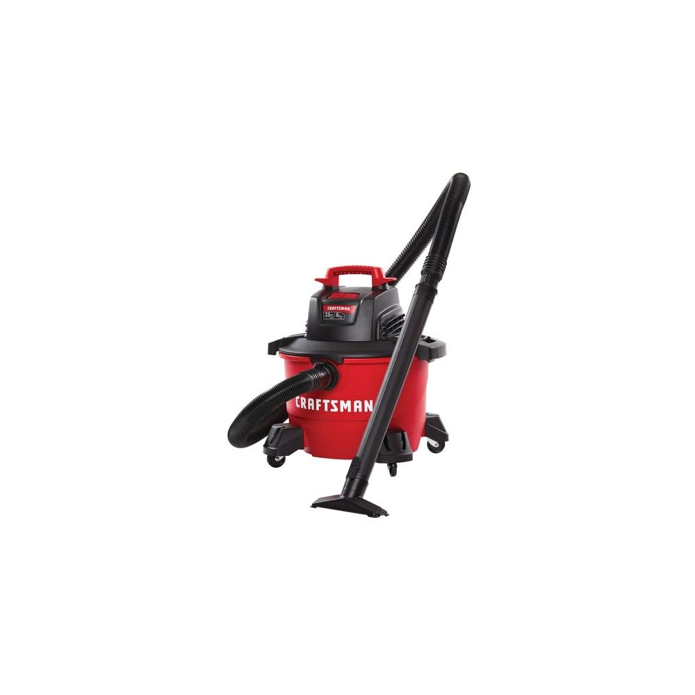 Craftsman Wet/Dry Vacuum 6 Gallon Corded 120V 3.5HP Peak ;