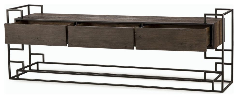 Tallie Media Console Table   Modern   Media Cabinets   by Virgil Stanis Design  Houzz