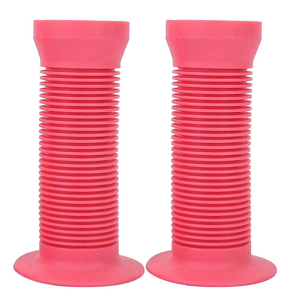 Children's Kids Bike Scooter Handle Bar Anti Slip Grips Bicycle Handlebar Grips(pink)