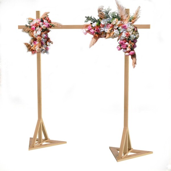 Solid Garden Wood Arch Backdrop Stand Flower Archway for Wedding Ceremony Decor