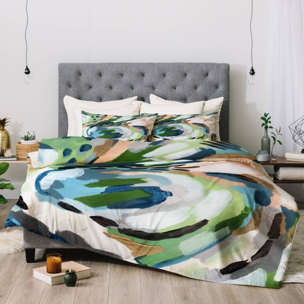 Laura Fedorowicz Greenery Comforter Set Deny Designs