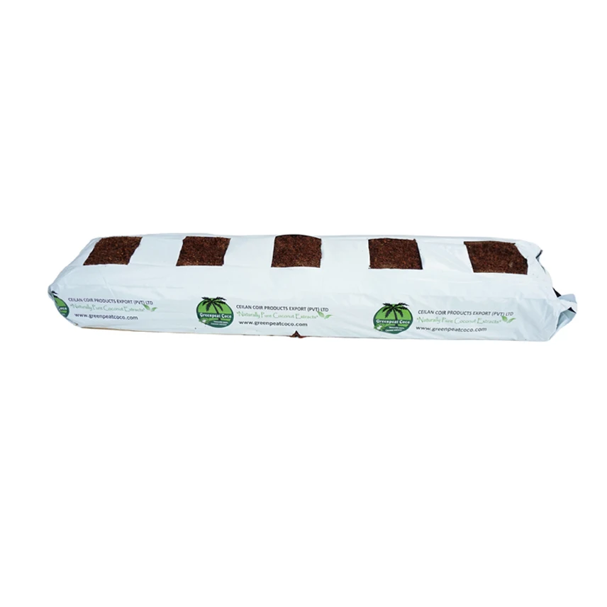 Leading Exporter of Top Quality Greenhouse Hydroponic Horticulture Natural Cocopeat Fiber Grow Bags for Garden Planters