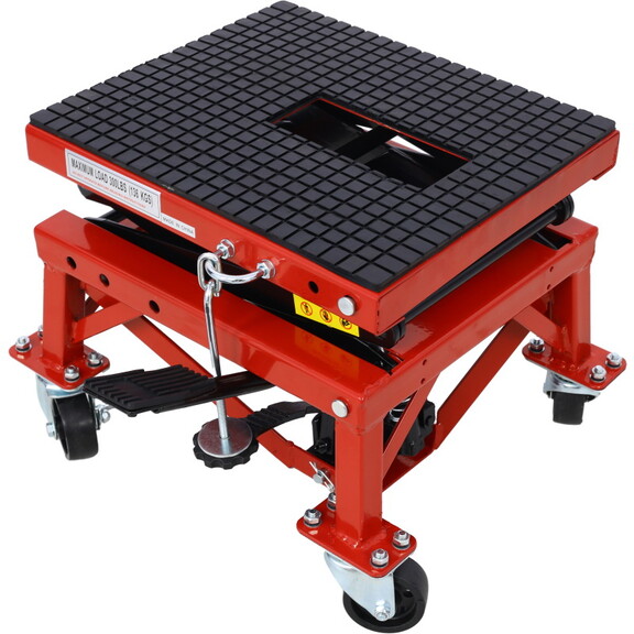 300 lbs Hydraulic Motorcycle Scissor Jack Lift Foo...