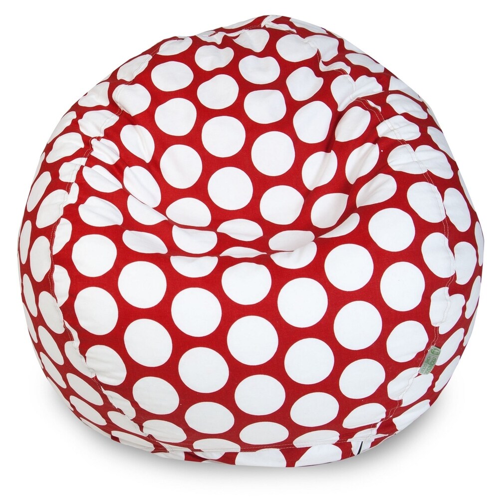 Majestic Home Goods Large Polka Dot Classic Bean Bag Chair Small/Large