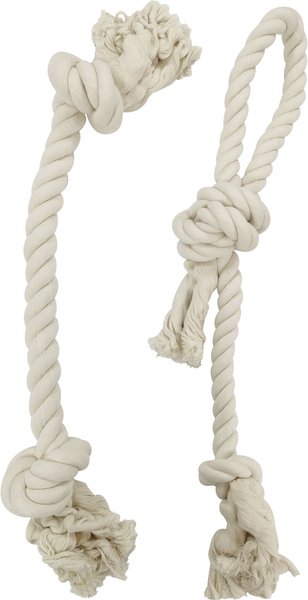 Frisco Double Knot Cotton Rope Dog Toy， 2 count