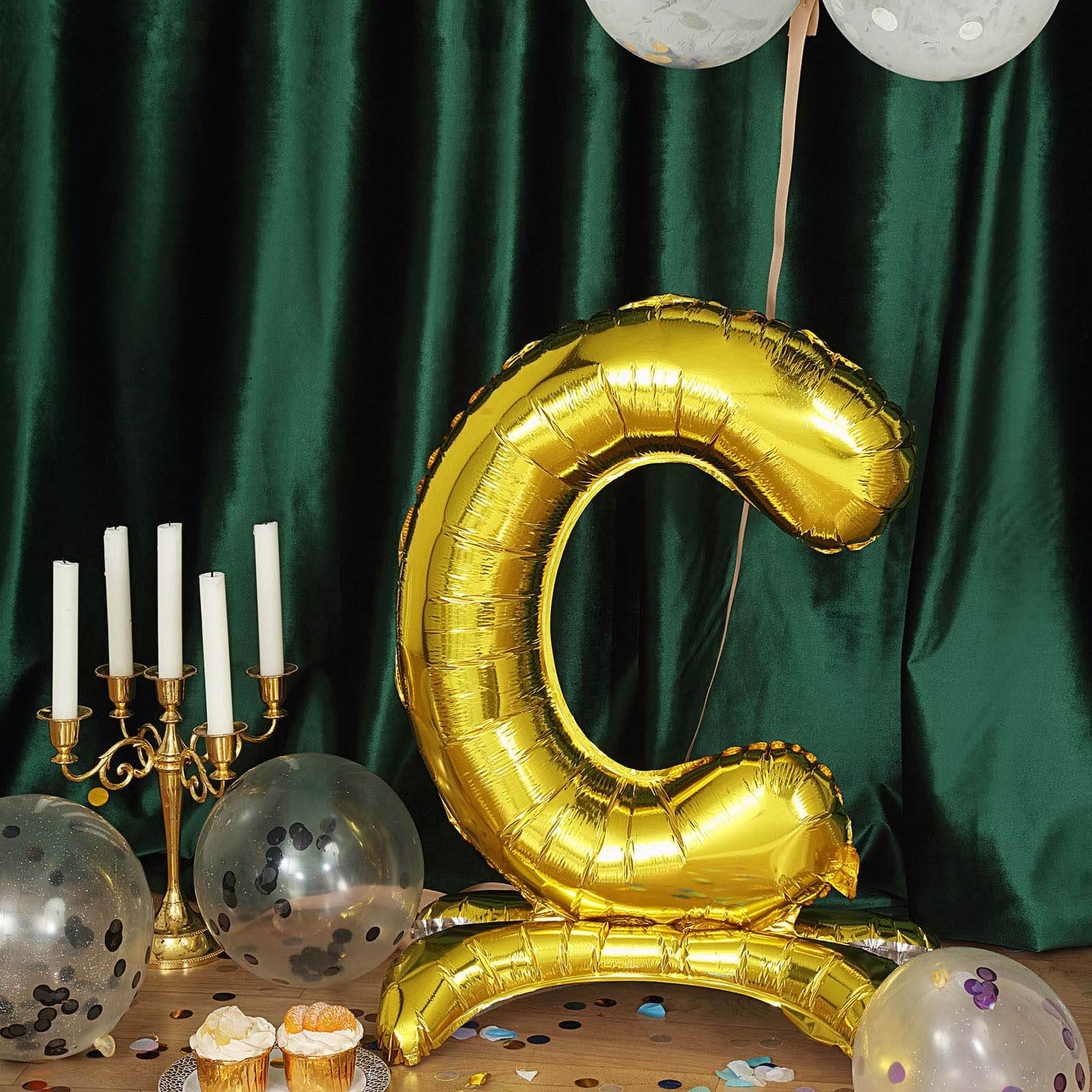 Gold Self Standing Helium/Air Mylar Foil Letter and Number Balloons 27