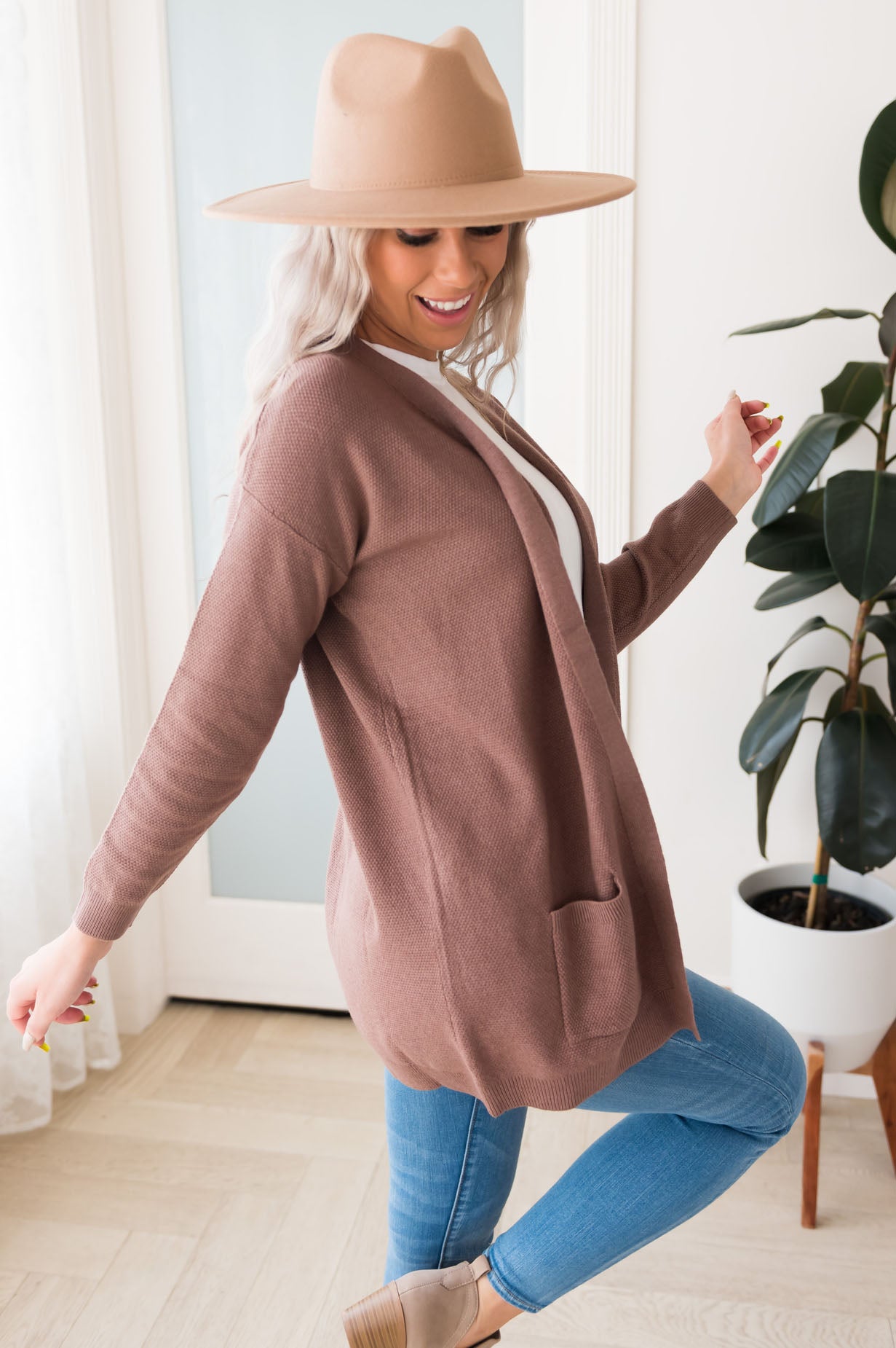 Casually Cool Modest Pocket Cardigan